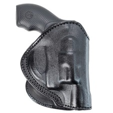 Maxx Carry Leather Paddle OWB Holster for Snub Nose Revolvers, Fits Ruger LCR picture