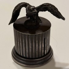 Vintage Reed & Barton 368 Eagle Postage Stamp Roll Dispenser Metal Desk Holder picture