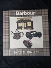 Barbour Tartan Limited Edition Tea & Symphony Enamel Pins NYC Set picture