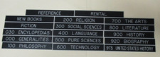 Vtg Demco Library Dewey Shelf Markers (PRD# 12710020) picture