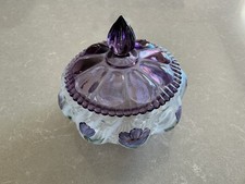 Vintage Fenton French Opalescent Dresser Jar picture