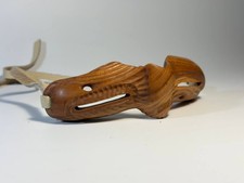 Inuit Wooden Snow Goggles, Eskimo Wood Art, Rustic Alaskan Reproduction #2 picture