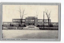Milan Tennessee TN Postcard 1944 Milan High School picture