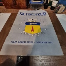 1951-1952 USAF 36th Fighter Bomber Wing Magazine & Yearbook Lot Skyblazers... picture