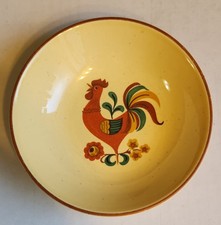 Vintage MCM Taylor Smith Taylor Reveille Rooster Cereal Fruit Bowl 5 In. picture