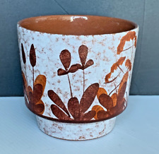 Vintage Fat Lava Pottery Planter Flower Pot Vase Made in West Germany Brown 6