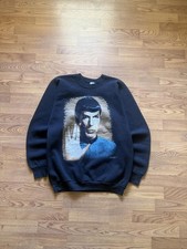 VTG 90’s Mr. Spock Star Trek Crewneck Sweatshirt 1991 Men’s XL Made In USA picture