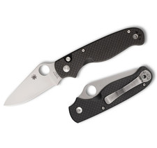 Spyderco ButtonUp Carbon Fiber Button Lock Satin Plain Blade C275CFP picture