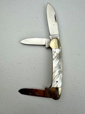 Vintage Parker Frost Rodgers Wostenholm MOP Canoe Knife picture