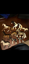 Lot of Plastic Horse Farm Animal Figurines Schleich etc picture