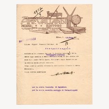 1904 Italian Illustrated Letterhead Vallardi, Antonio | Constantinople Ephemera picture