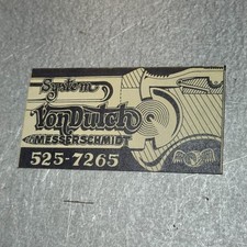 Vintage VON DUTCH System Business Card picture