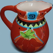 Vintage HausenWare Ceramic Chili Pepper Southwestern Style Decorative Pitcher picture