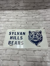 VINTAGE  Sylvan Hills HIGH SCHOOL Sherwood Arkansas BOOSTER LICENSE PLATE picture