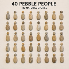 Natural Dead Sea Pebble Pairs Flat Stones for Art Crafts Lowest Point on Earth picture