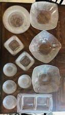 Beautiful 11pc Vintage IVV Italy Clear Glass
