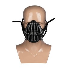 Bane Mask 3D Printed Painted Half Face Cosplay Prop Adjustable Costume Replica picture