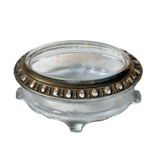 HERSHEY PA Pennsylvania Antique DEPRESSION Glass Souvenir TRINKET BOX picture