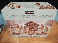 Kirkland Signature Hand Painted Nativity 14 Piece Set In Box picture
