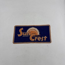 Vintage Sun Crest Uniform Patch Soda Pop Old Sun Logo Large Rectangle picture