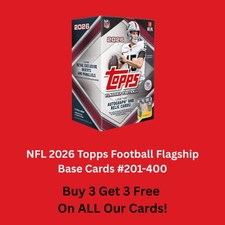 NFL 2026 Topps Football Flagship Base Cards #201-400 picture