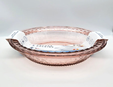 Anchor Hocking Laurel Embossed 9.25 Pink Colored Deep Pie Dish Brand New picture