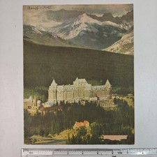 c1946 Canadian Pacific Dinner Menu Vancouver Prince Rupert Banff Springs Hotel picture