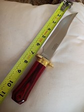 Cold Steel Laredo Bowie Brown Wood Handle Vg-1 San Mai Fixed Blade with Sheath picture