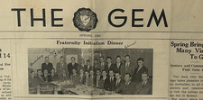Gem City Business College - The Gem Newspaper -Lot of 2 - Dec.1947 + Spring 1948 picture