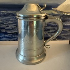 Colonial Pewter By Boardman Stein Drinking Glass Mug  “Andy”  June 1990 6” Tall picture
