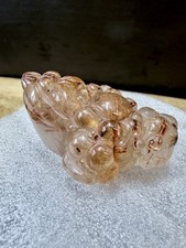 Crystal Rutilated Quartz Gold copper red Money Frog Toad 3 leg Properity 43g (1) picture