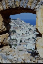 c1960's 35mm Slide, Hydra Greece Village Aegean Sea View Greek Mediterranean picture
