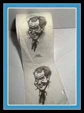 Vintage Richard Dick Nixon Caricature Toilet Paper Roll Anti War Poster Politics picture