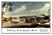 TOPEKA ~ Rare Fidelity State Garden Bank Artist render drive through picture