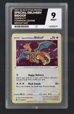 Pokémon TCG Special Delivery Bidoof SWSH177 Ace 9 Mint Card Rare Promo Graded picture