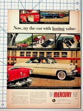 Vintage 1953 Mercury Car Ad - Ford 50th Anniversary Original Magazine Print picture