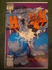 Incredible Hulk #345 1988 VF/NM 9.0 Stan Lee Todd Mcfarlane Signed 2x RARE picture