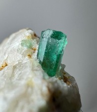 25 Ct Natural Emerald Crystals on Matrix From Panjshir Afghanistan picture