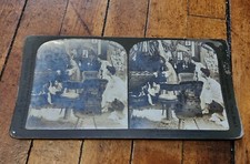 1902 Antique H.C. White Stereoview Finale a Chapter in Revelation Girls in  Dorm picture