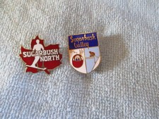 SUGARBUSH VALLEY Vintage Ski Pins Skiing Souvenir VERMONT Resort Travel Lapel picture