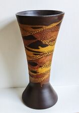 Vintage MCM Mid-Century Modern Royal Haeger Earth Wrap Lava Vase 11