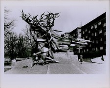LG821 1939 Original Photo DEFENDERS OF POLISH POST OFFICE Monument Gdansk Art picture