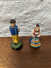 Vtge Oscar Gunnarson Swedish Man & Woman Figurines Statues Miniature Sculptures picture