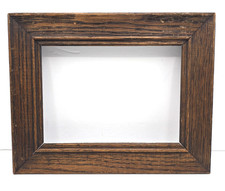 Antique Arts & Crafts Mission Oak Wood Picture Frame 7