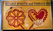 Vintage Nordic Ware Double Rosette & Timbale Iron 4 Shapes Original Box USA picture