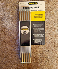Vintage Stanley 6' foot Folding Wood Rule No. 106 NEW picture