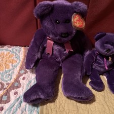 Ty Princess Diana Purple 1997 Limited Edition Beanie Baby w/ Tag P E Pellets picture