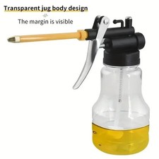 250mlTransparent Oil Can Oiler High Pressure Machine Pump Lubrication Grease Gun picture