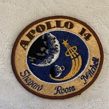 Apollo 14 NASA Embroidered Crew Size Patch Astronauts & Space Vintage Shepard picture