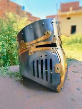Medieval 13th Century Great Helmet~Castile Warrior Steel Knight Battle Helmet picture